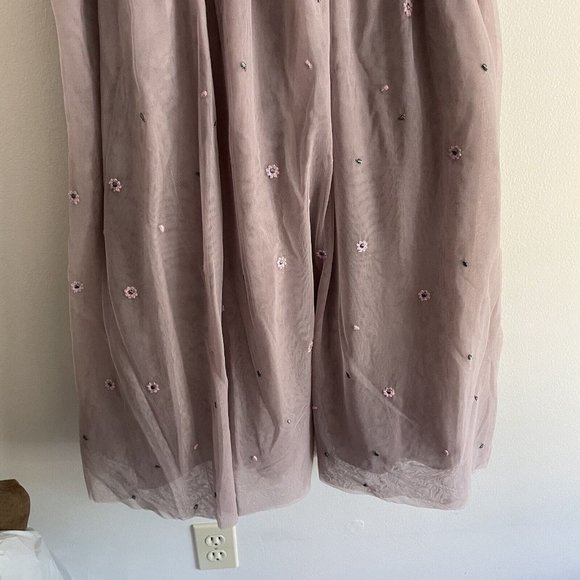 Modcloth Lavender Embroidered Midi Dress - Picture 3 of 11